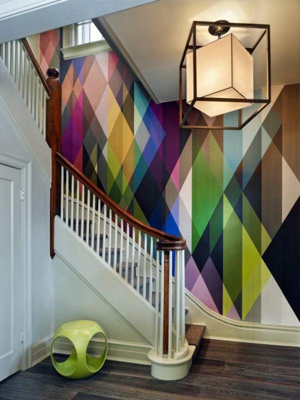 wallpaper ideas for staircase walls