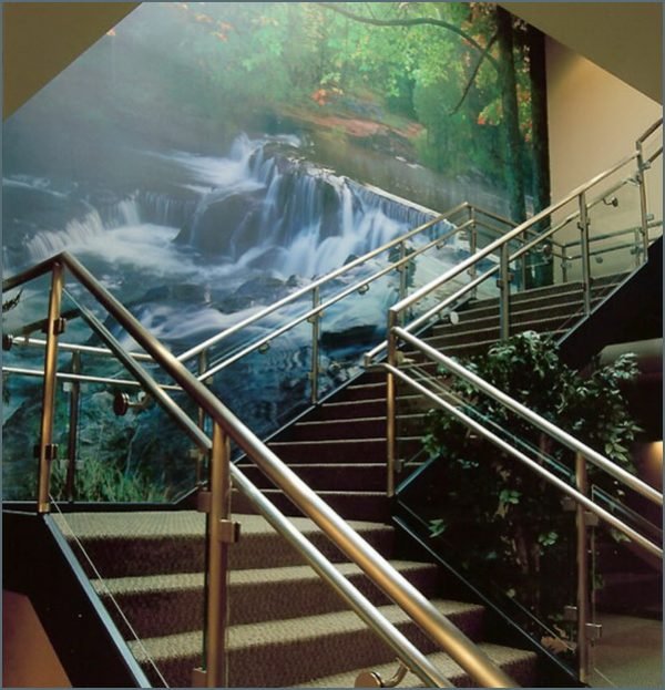 staircase wall murals