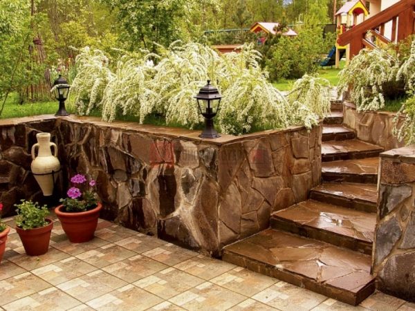 rock retaining wall design