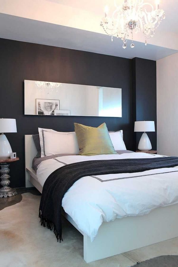 Black accent walls in bedrooms