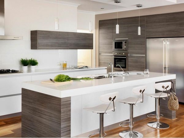 kitchen with white countertop