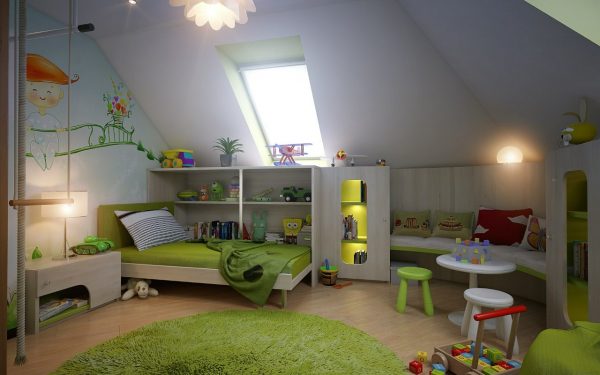 10 Inspirational attic kids room