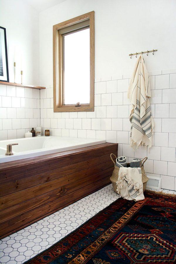 bathtub wood panel cover