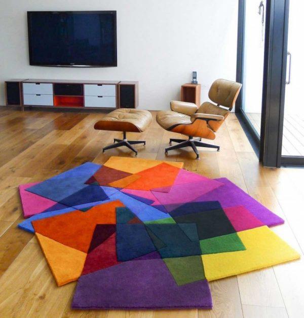 modern colorful rugs