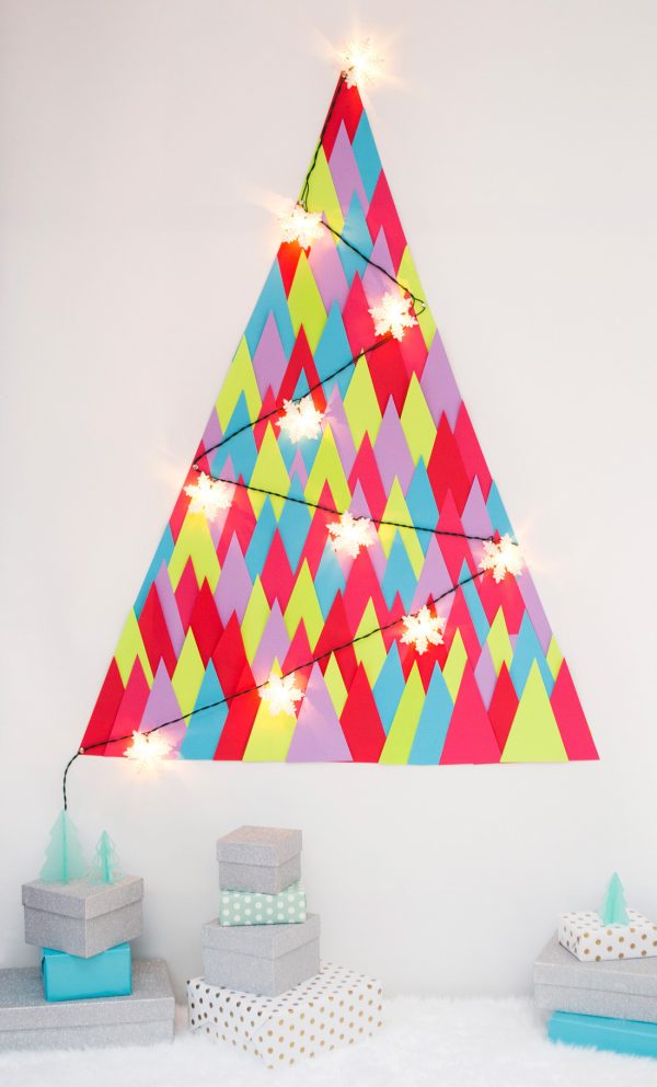 Christmas tree wall decor