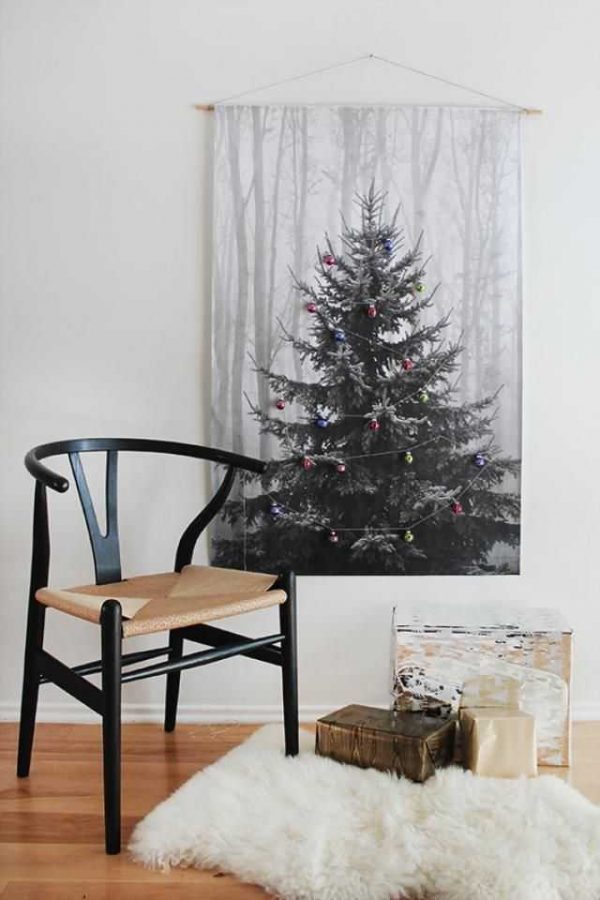 wall christmas tree ideas