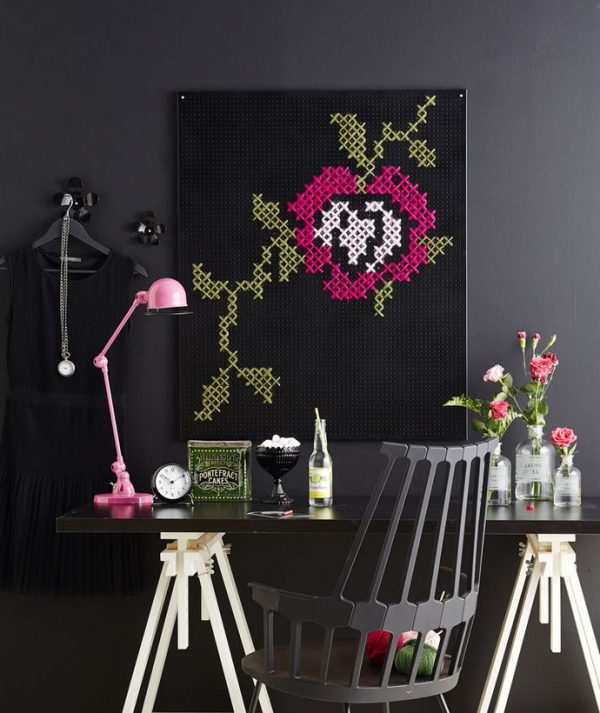 Cross stitch decor