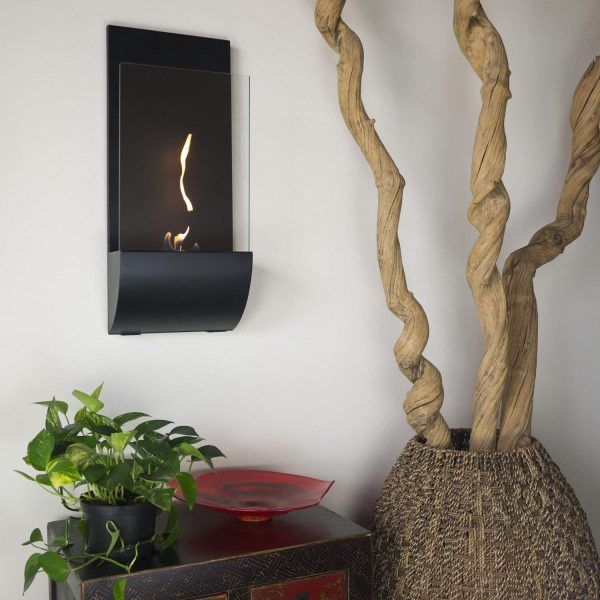 wall mount fireplace