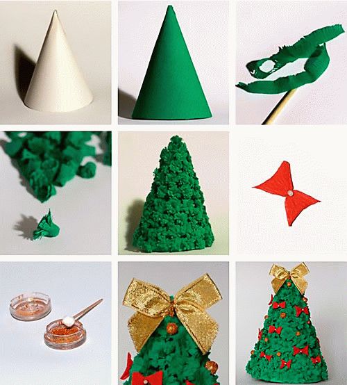 paper christmas tree decorations