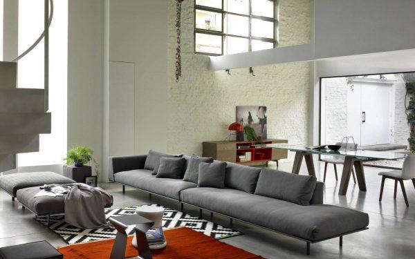 grey sofa living room decor