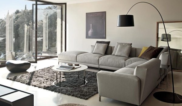 grey corner sofa