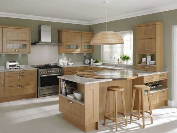 wooden kitchen units