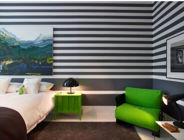 horizontal striped wall paint ideas