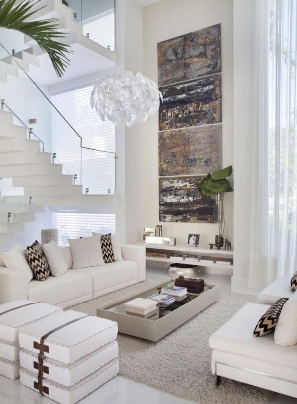 White living room decor ideas