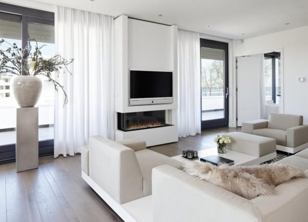 white living room