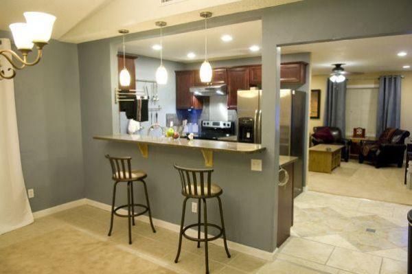 kitchen half wall ideas