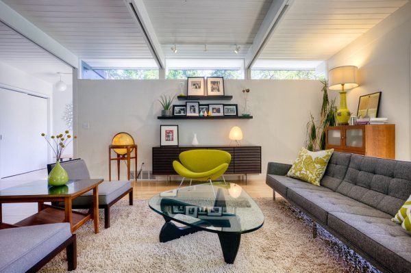 Mid century modern living room