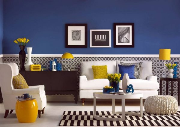 yellow room decor