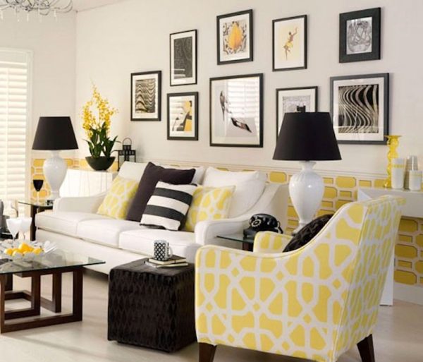 yellow accent furniture