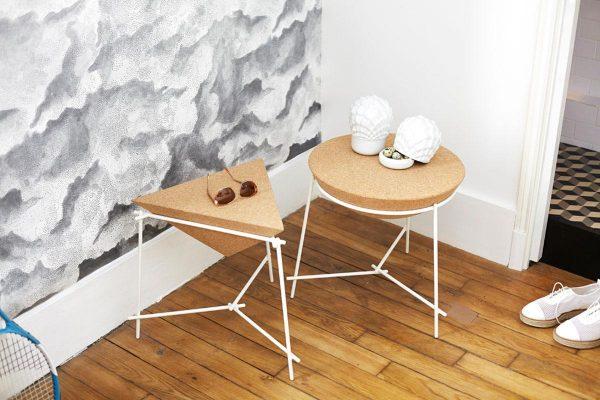 geometric side table