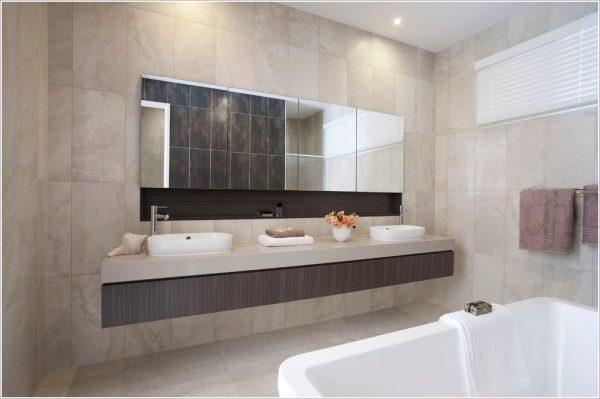 modern double vanity