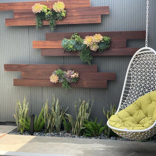 Succulent wall garden ideas