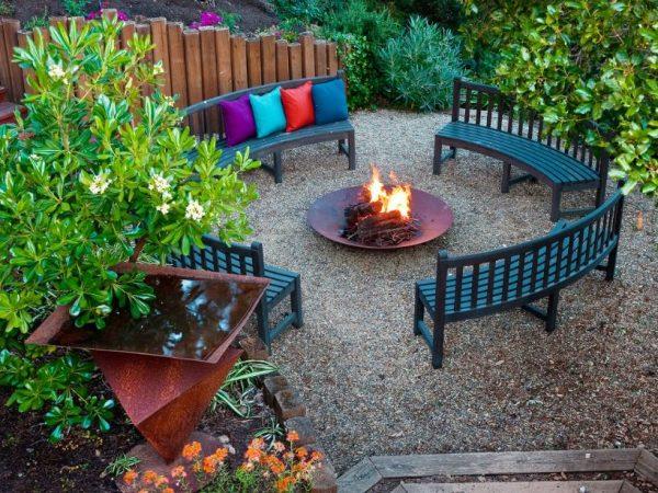 garden seating area designs