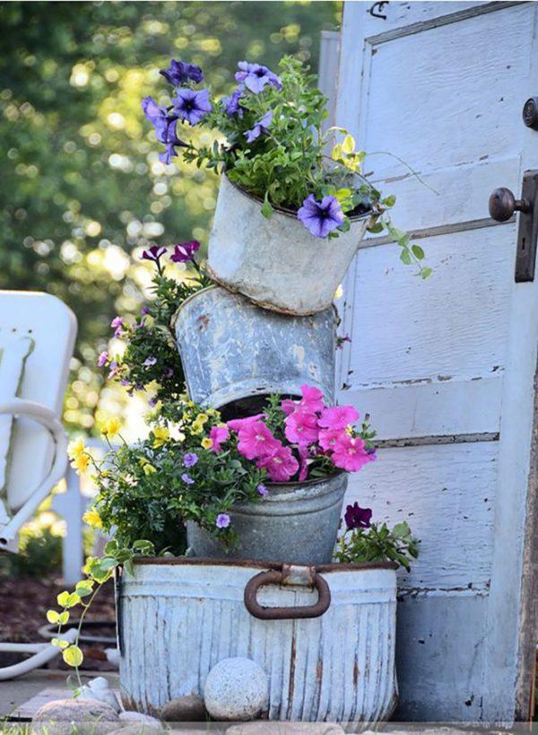 vintage garden planters