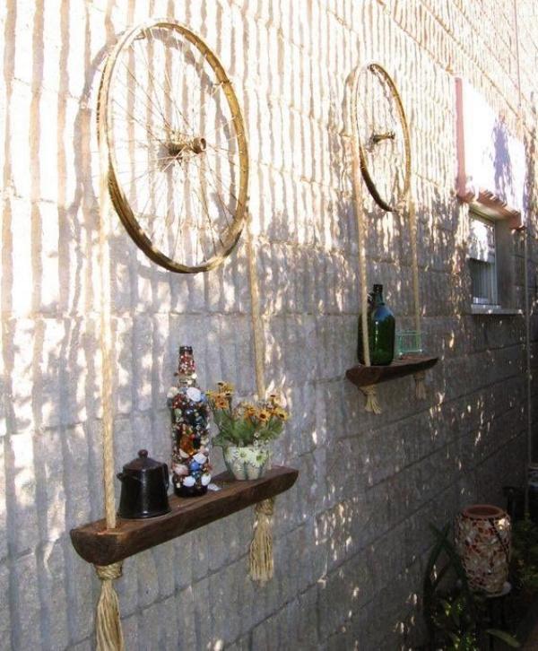 10 Creative decor ideas with recycled wheels