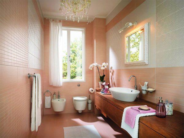 peach bathroom ideas