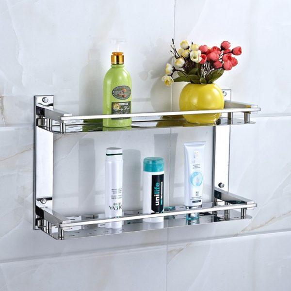 stainless steel bathroom shelves