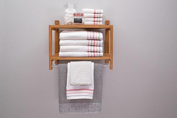 bathroom racks and shelves