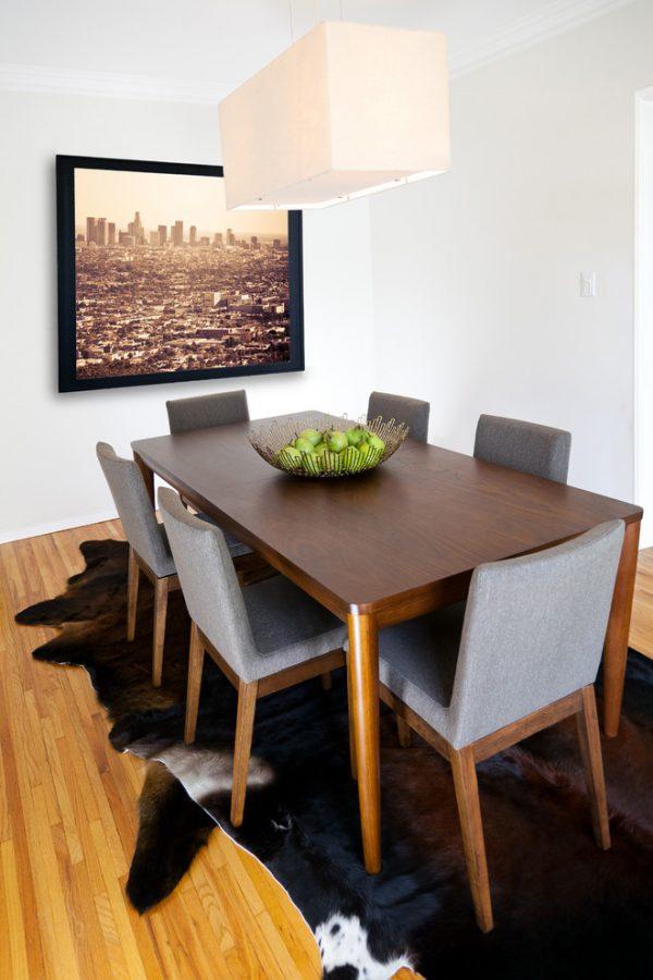 mid century modern dining table and chairs