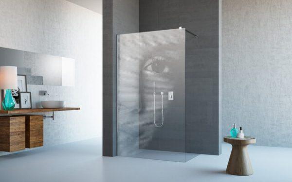 Decorative shower doors
