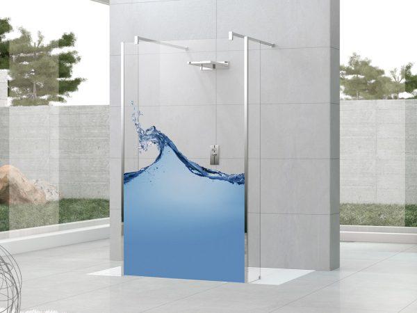 decorative glass shower panels