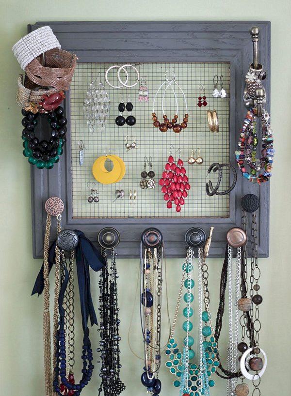diy jewelry holder frame