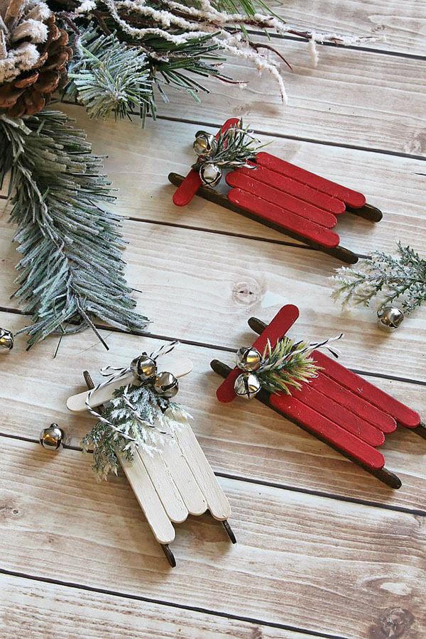 popsicle stick christmas ornament ideas