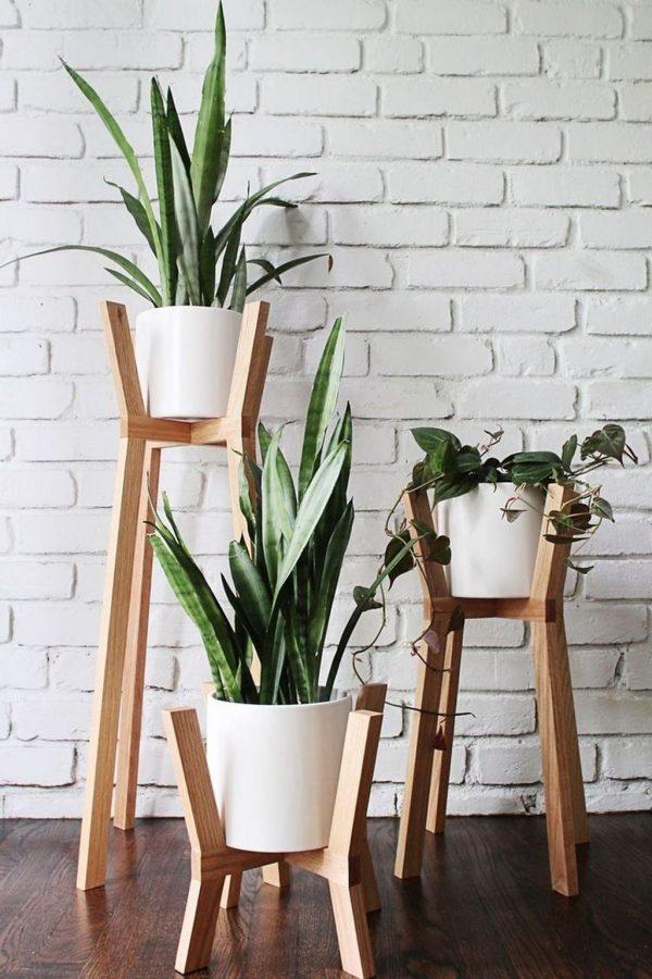 diy plant stand wood