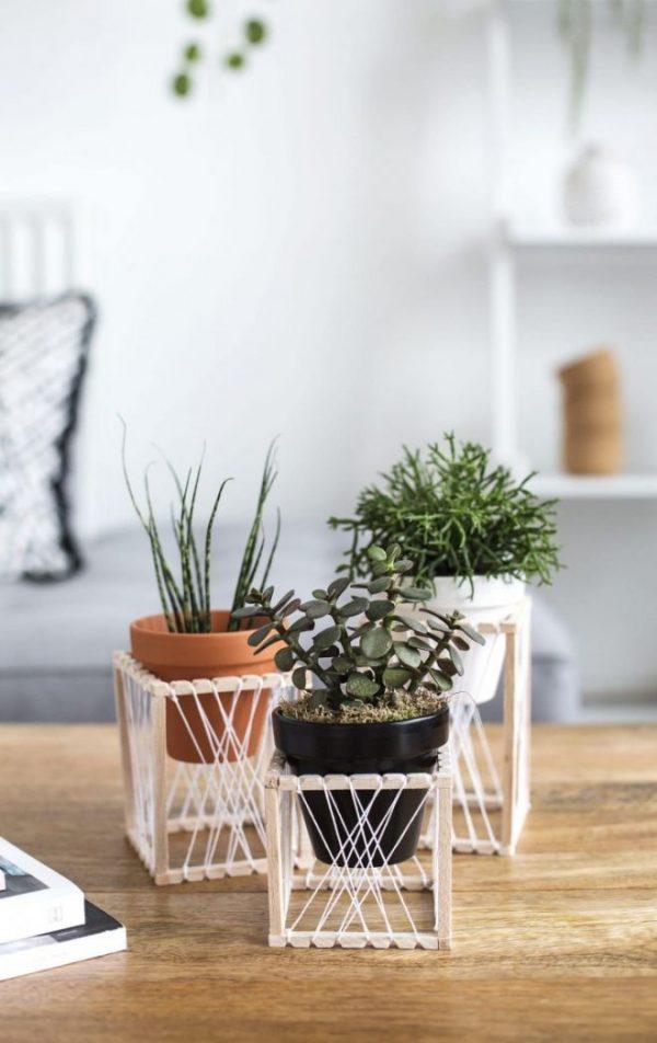 diy modern plant stand