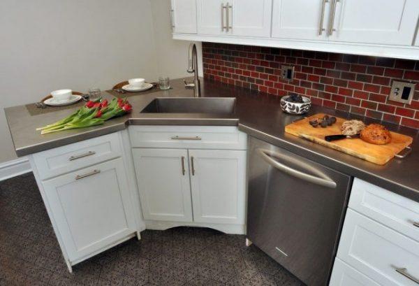 corner sink kitchen cabinet