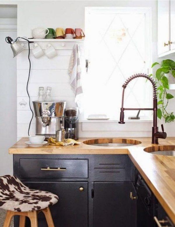 corner sink in kitchen