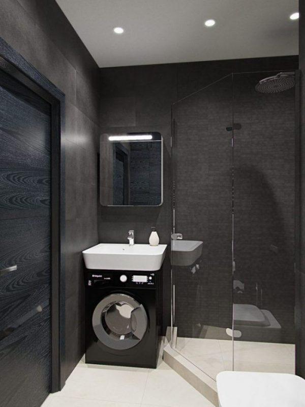Creative Small Bathroom Decor Ideas Sink Over Washing Machine - Small Bathroom With Washing Machine Design
