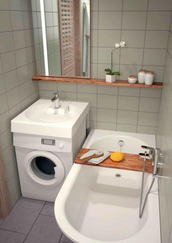 Creative Small Bathroom Decor Ideas Sink Over Washing Machine - Small Bathroom With Washing Machine Ideas