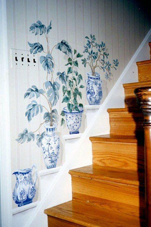 stairs wall painting ideas