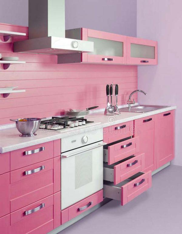 pink kitchen