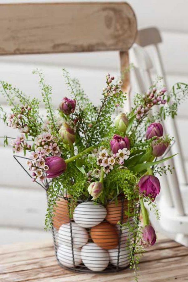 decorative easter eggs vase filler