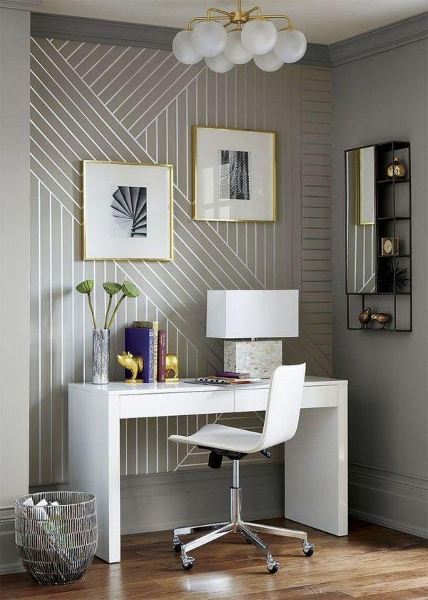 wallpaper with metallic accents