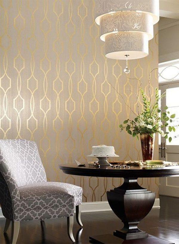 metallic pattern wallpaper