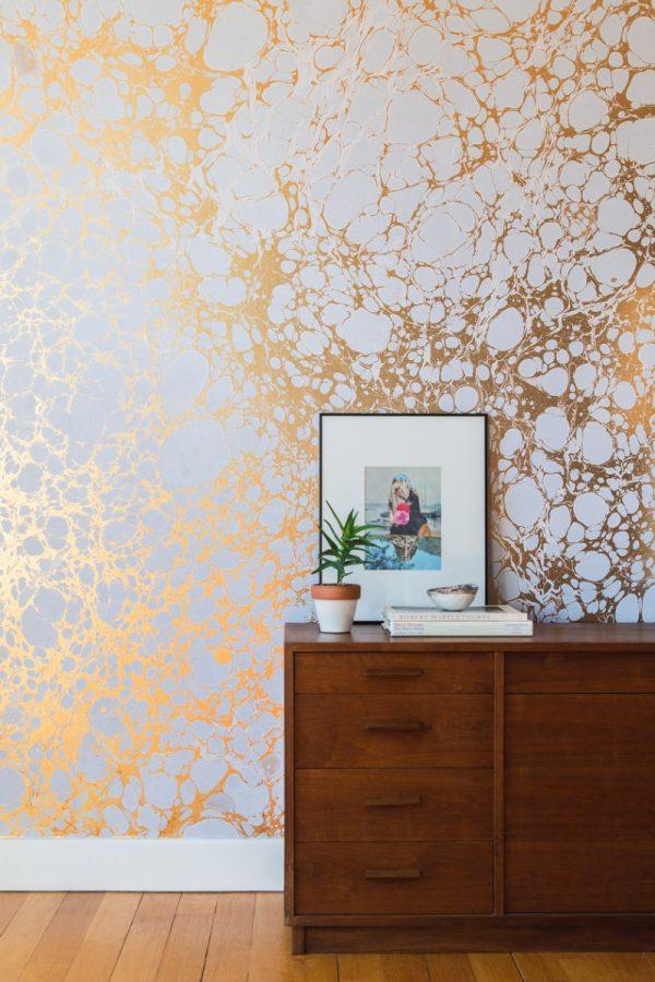 metallic wallpaper for walls