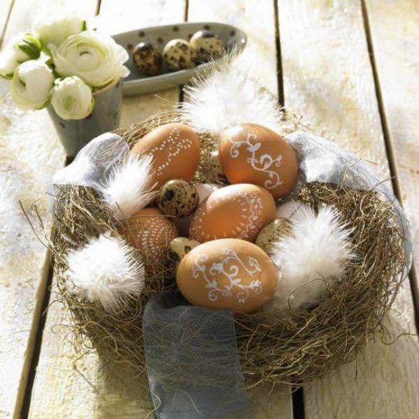 easter nest eggs